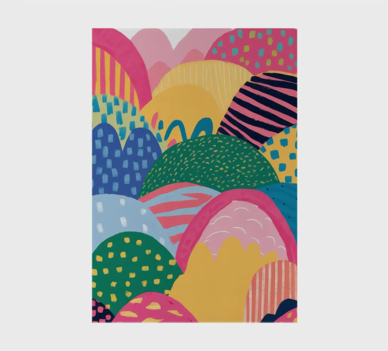 Kaleidoscopic Rolling Hills notebook by Selene Shade