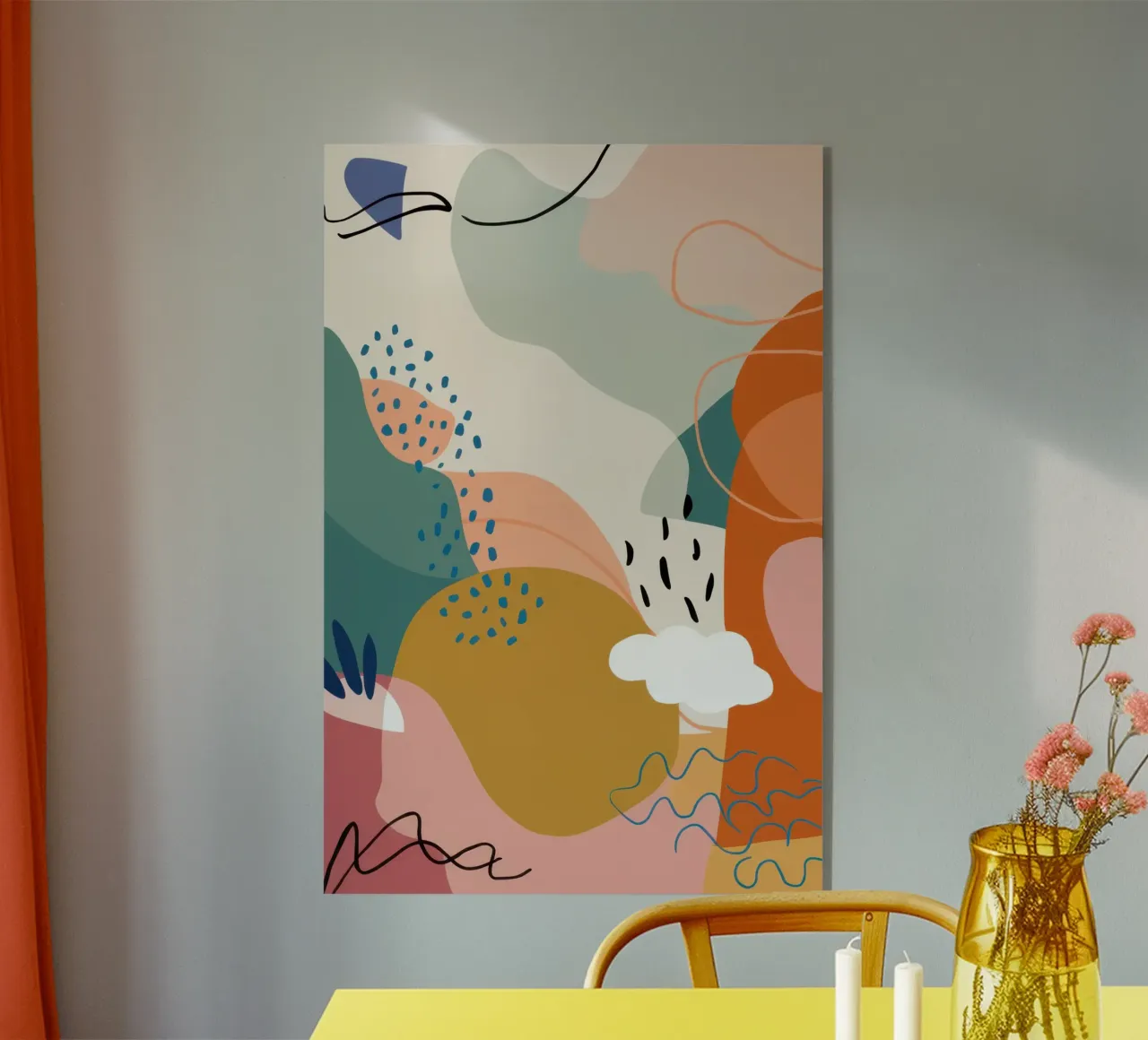 Paesaggio meteorologico astratto plexiglass da Thistle Bloom