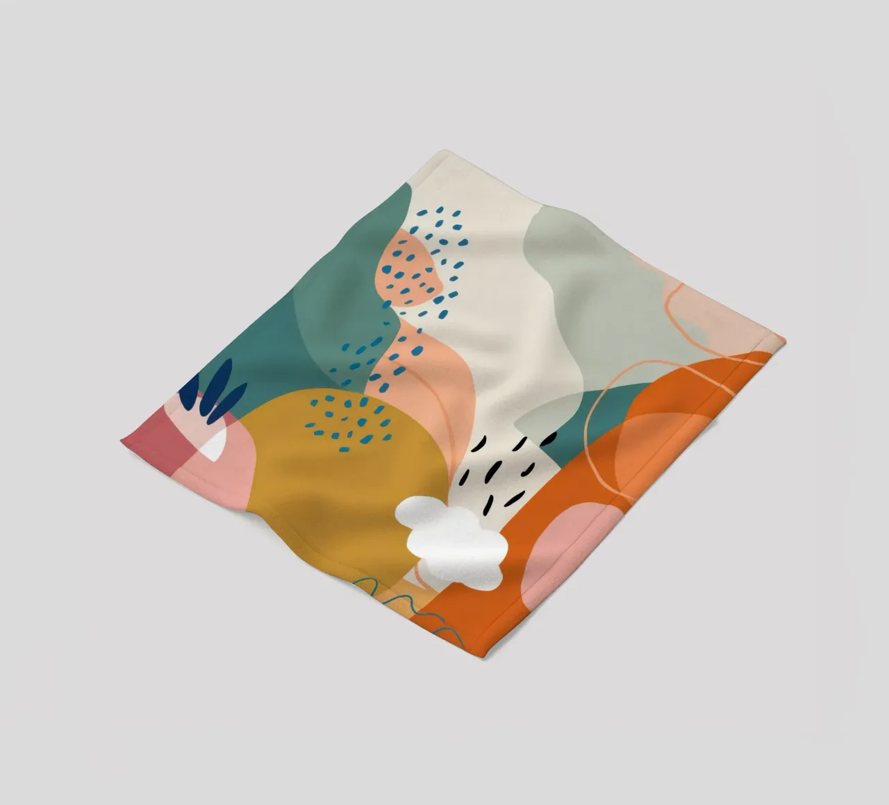 Paesaggio meteorologico astratto coperta in pile da Thistle Bloom
