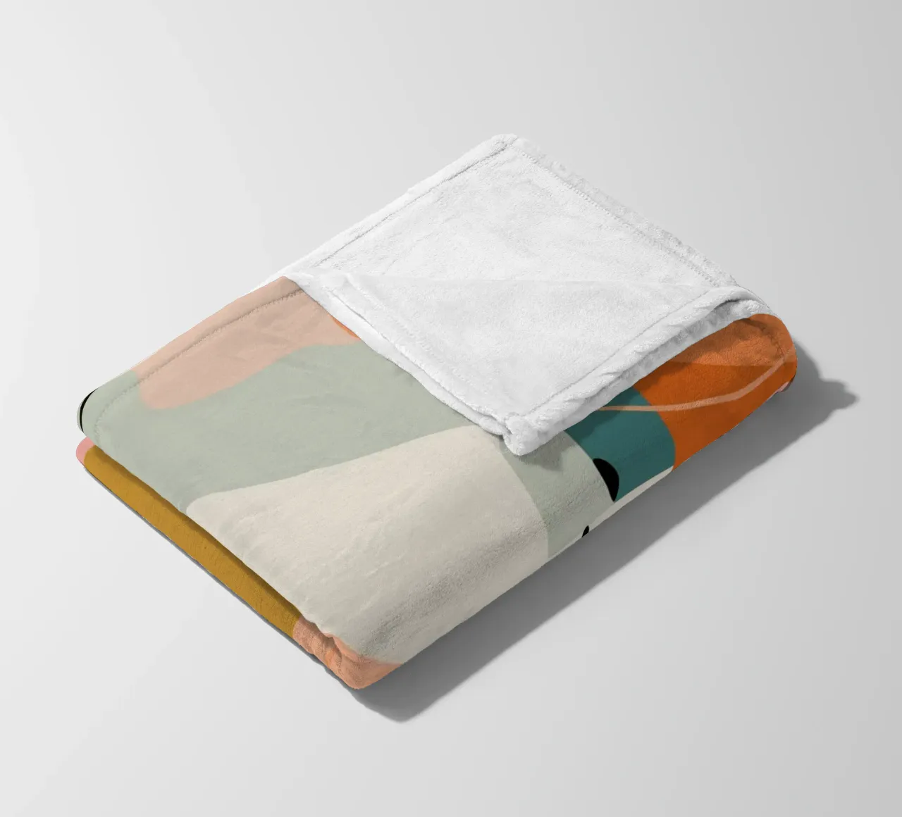Paesaggio meteorologico astratto coperta in pile da Thistle Bloom