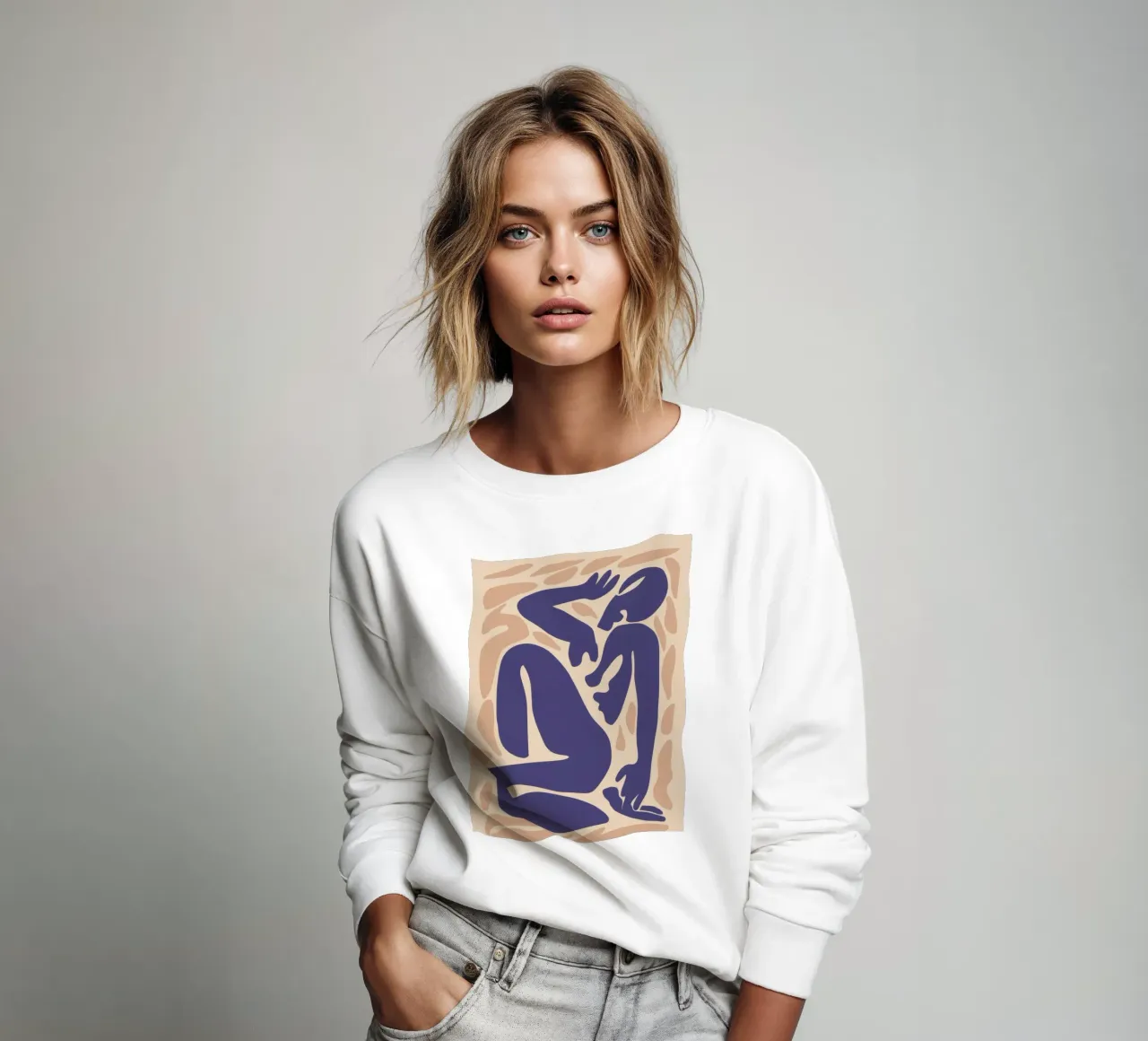 Azure Body Repose Sweatshirt von Gaia Viesta