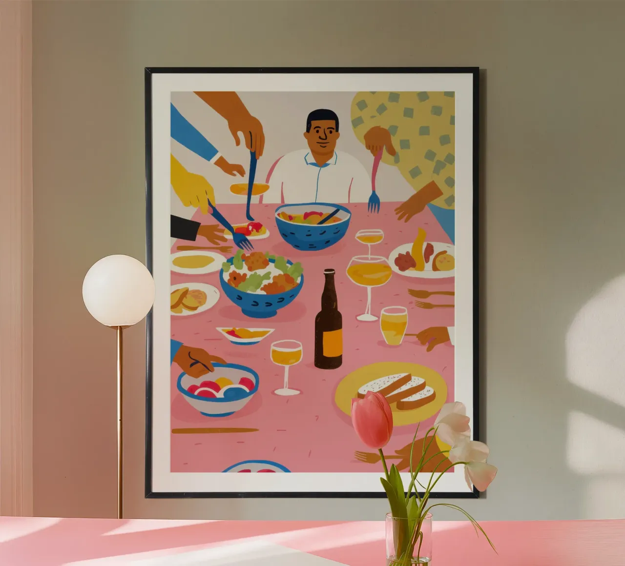 Cena abbondante poster da Trace Brush