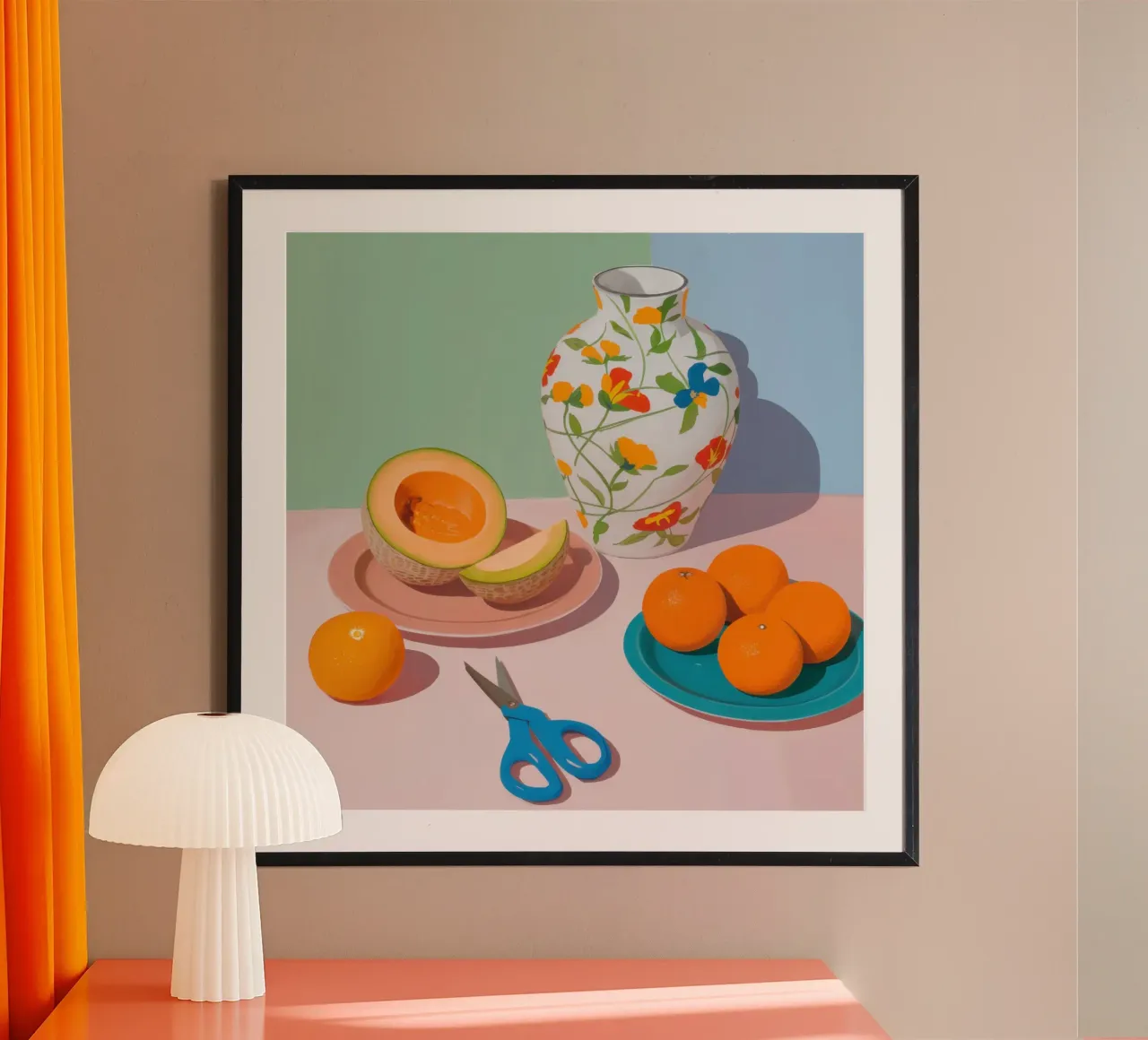 Natura morta di melone poster da Irish Strokes