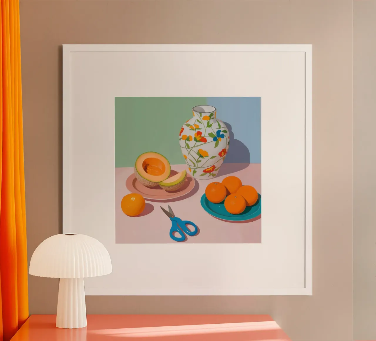 Natura morta di melone poster da Irish Strokes