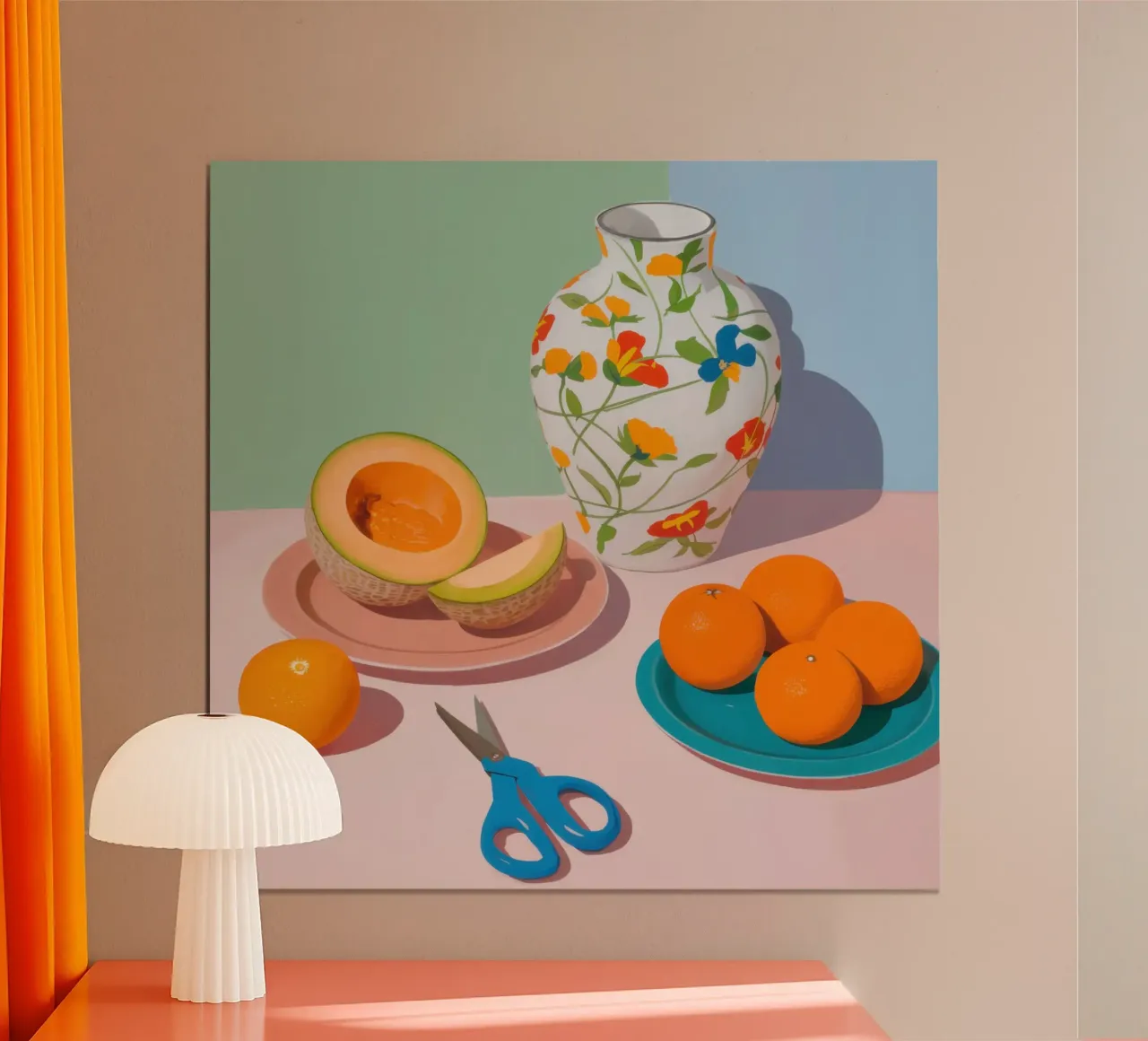 Natura morta di melone poster da Irish Strokes