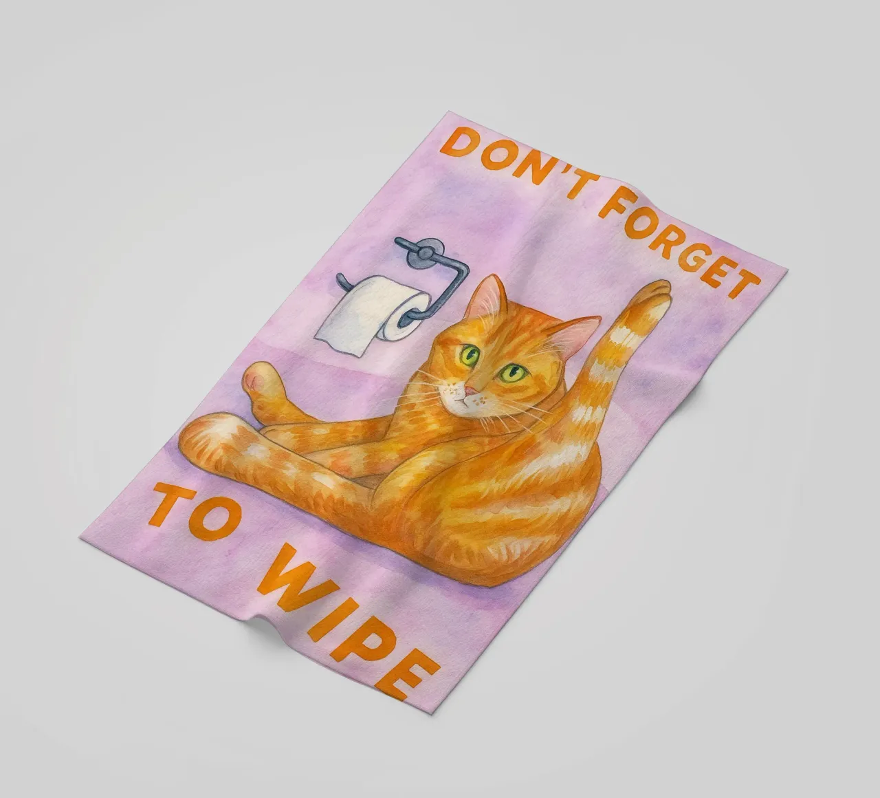 dont forget to wipe cat art drawing beach towel by pasadenan