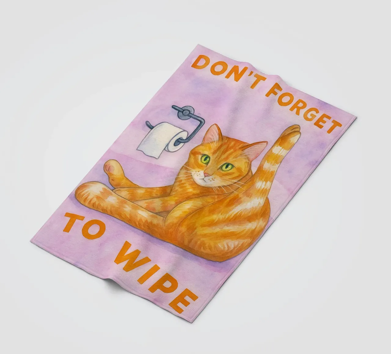 dont forget to wipe cat art drawing fleece blanket by pasadenan