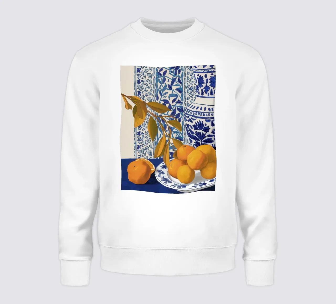Naranjas azules de Delft sudadera de Gaia Viesta