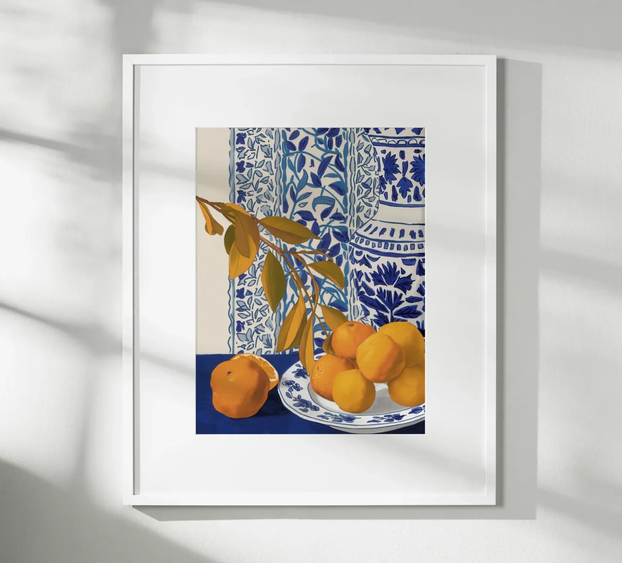 Arance blu di Delft carta hahnemühle da Gaia Viesta