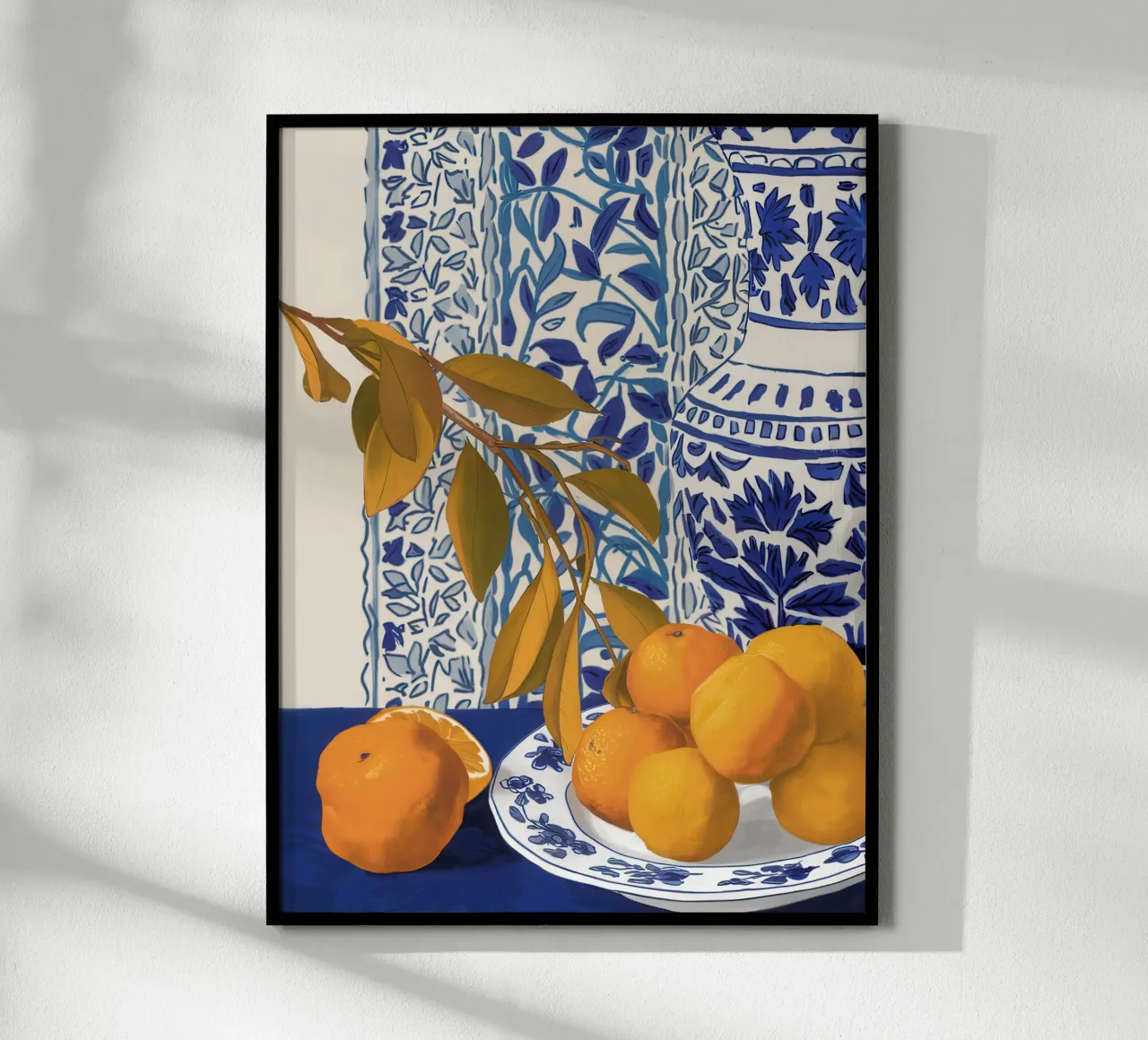 Arance blu di Delft carta hahnemühle da Gaia Viesta