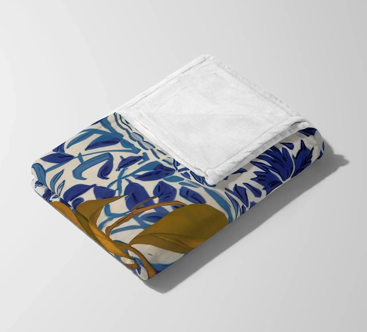 Arance blu di Delft coperta in pile da Gaia Viesta