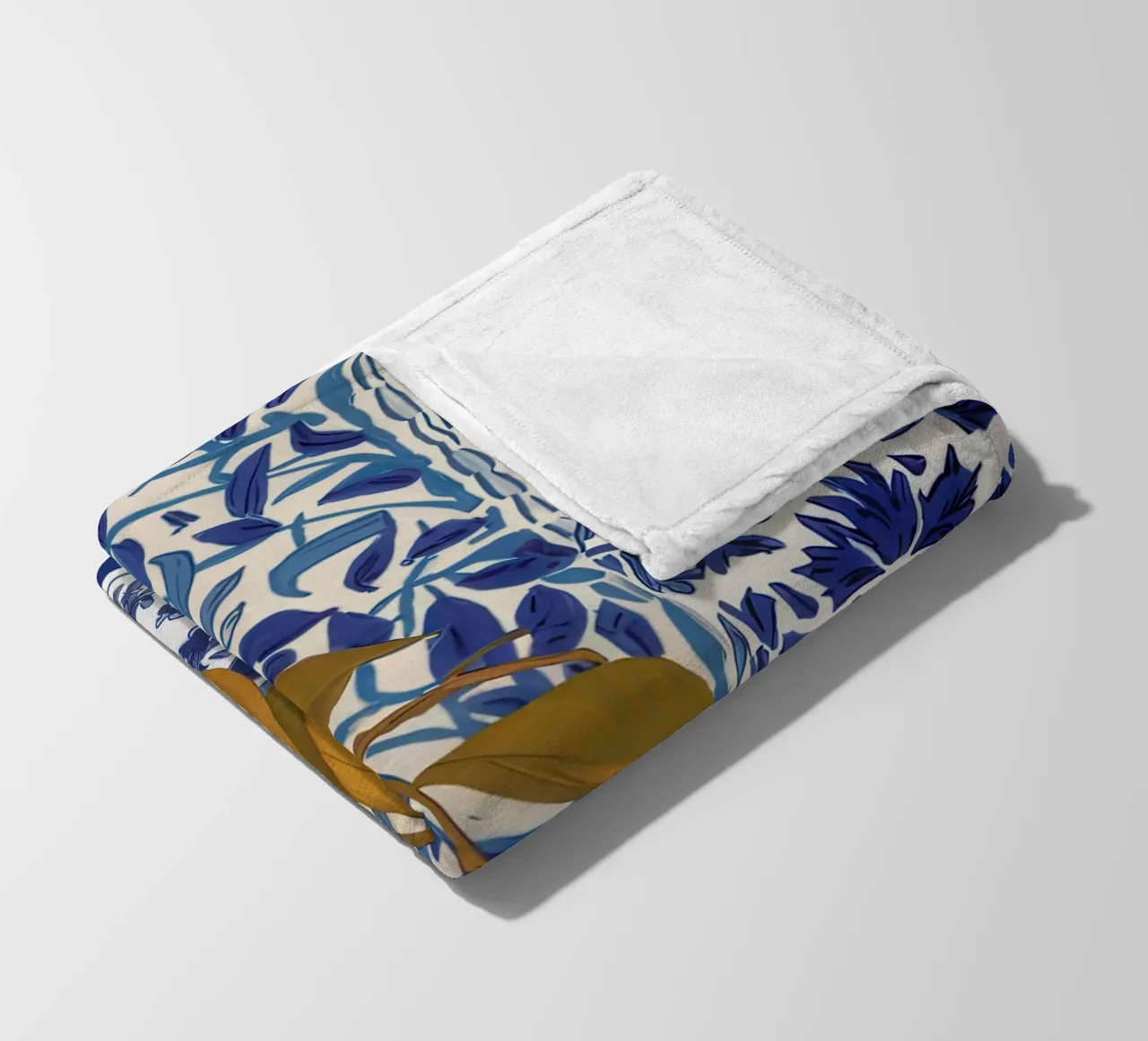 Arance blu di Delft coperta in pile da Gaia Viesta