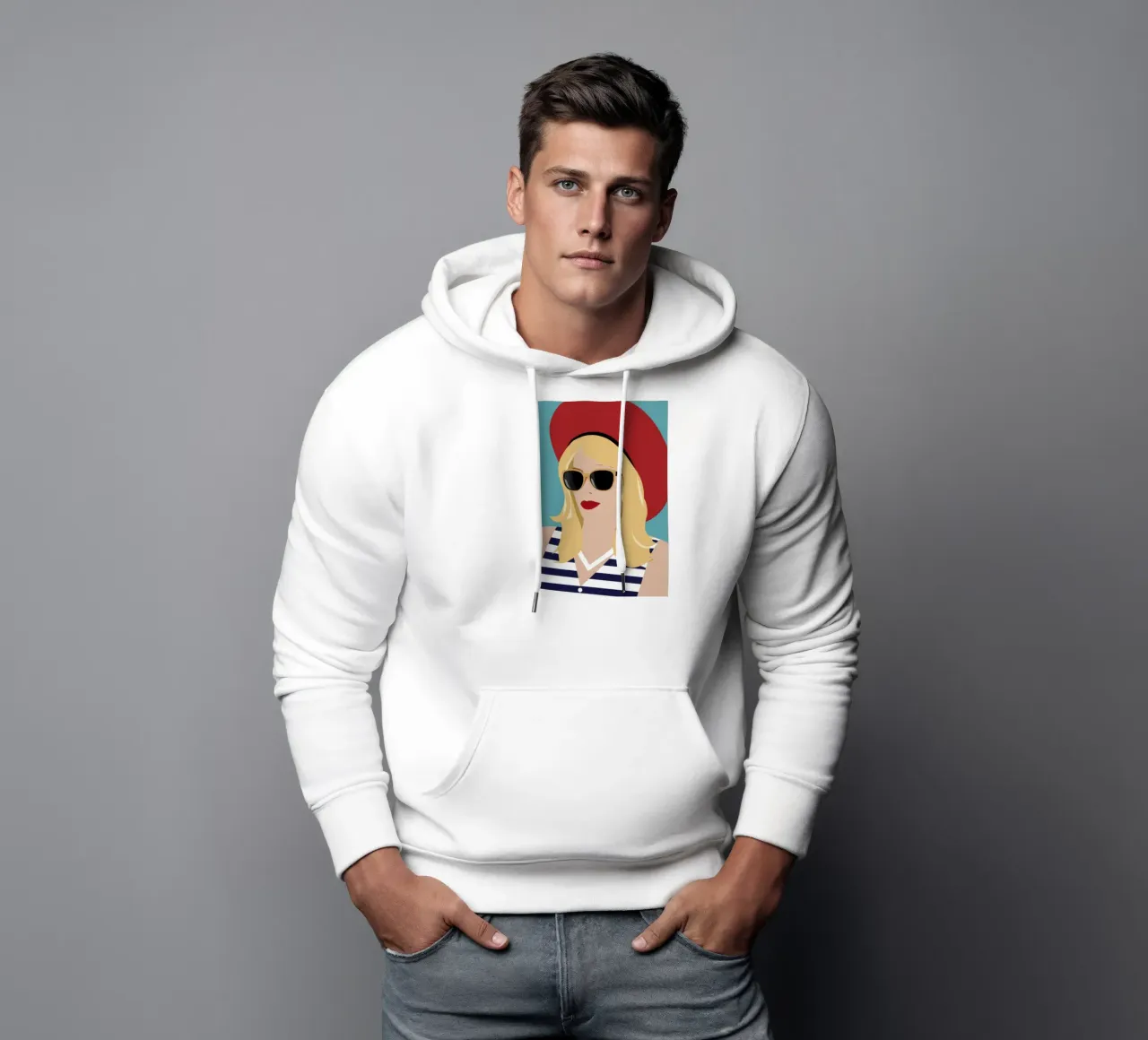 Sguardo estivo chic felpa con cappuccio da Selene Shade