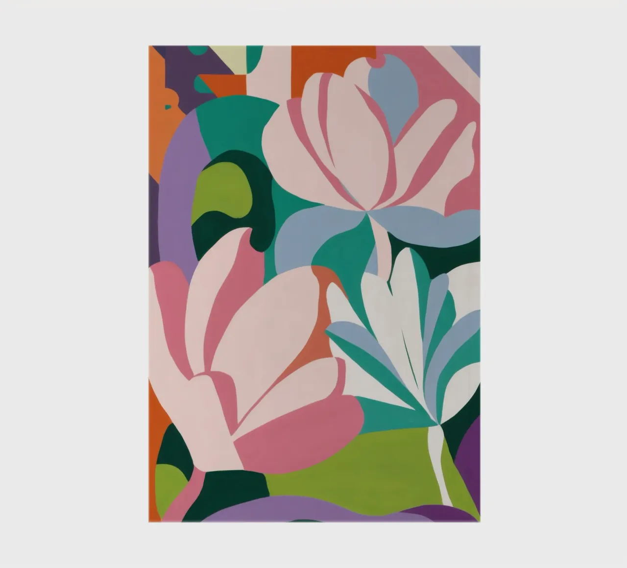 Graceful Lily Abstract notebook by Thistle Bloom
