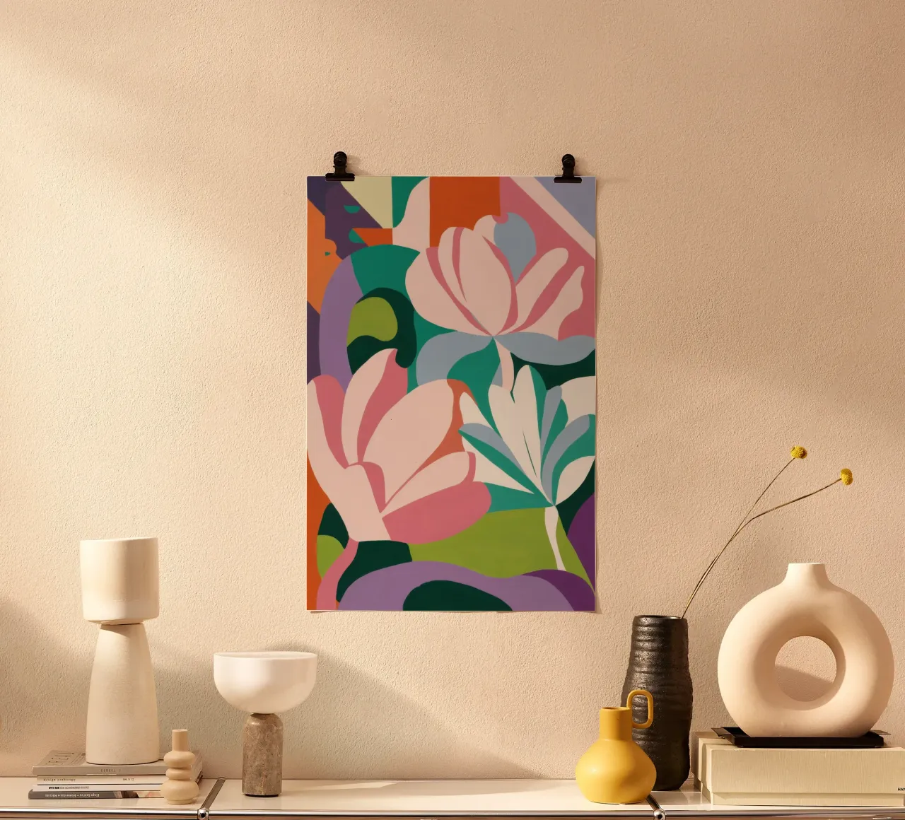 Giglio grazioso astratto poster da Thistle Bloom