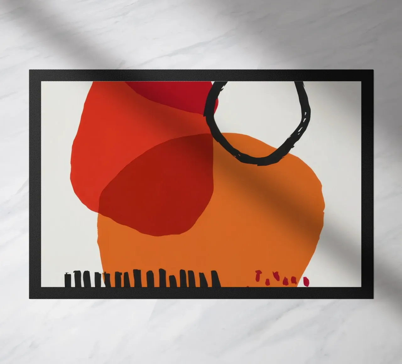Primal Forms Composition doormat by Luna Aura