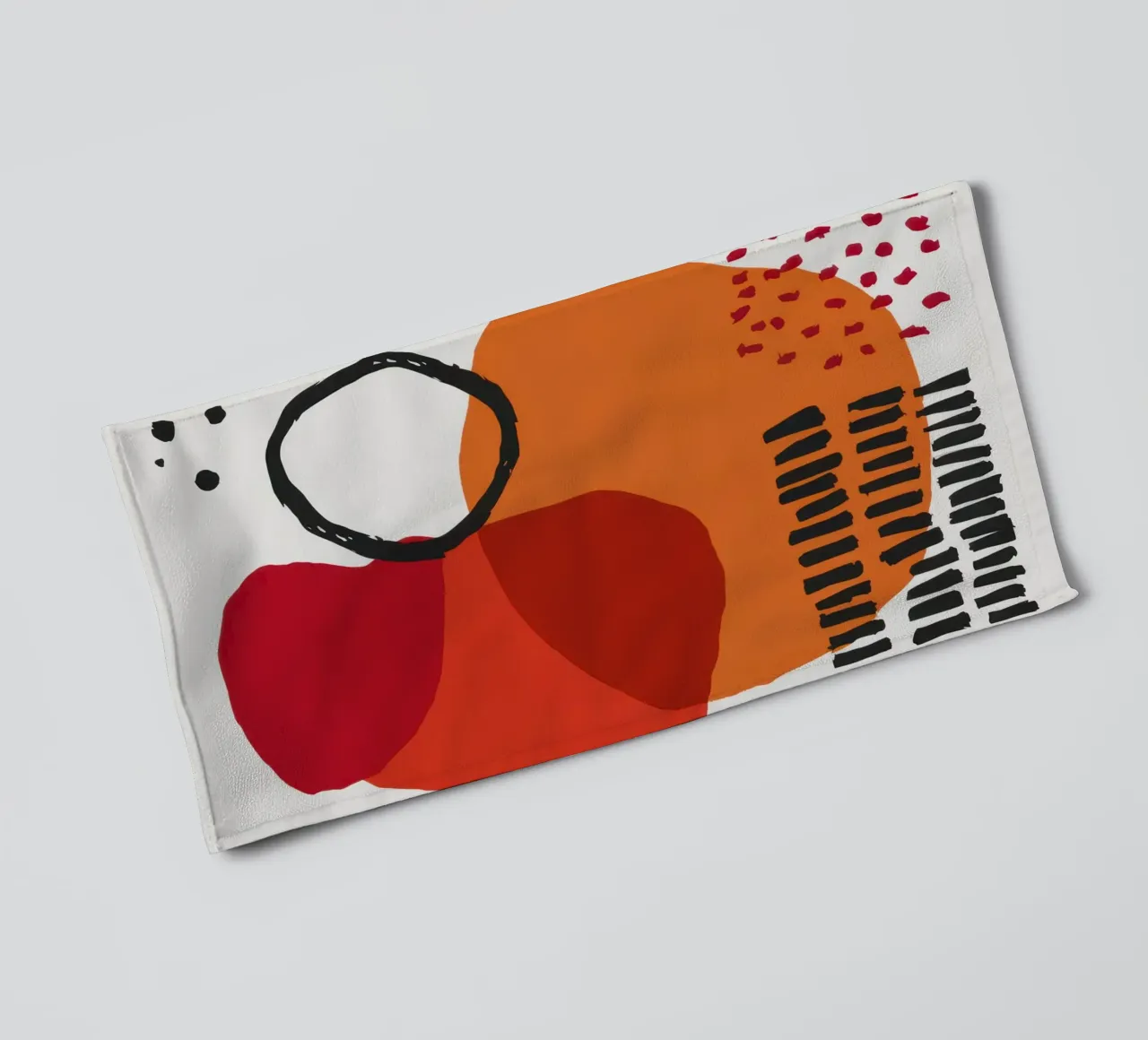 Primal Forms Composition towel by Luna Aura