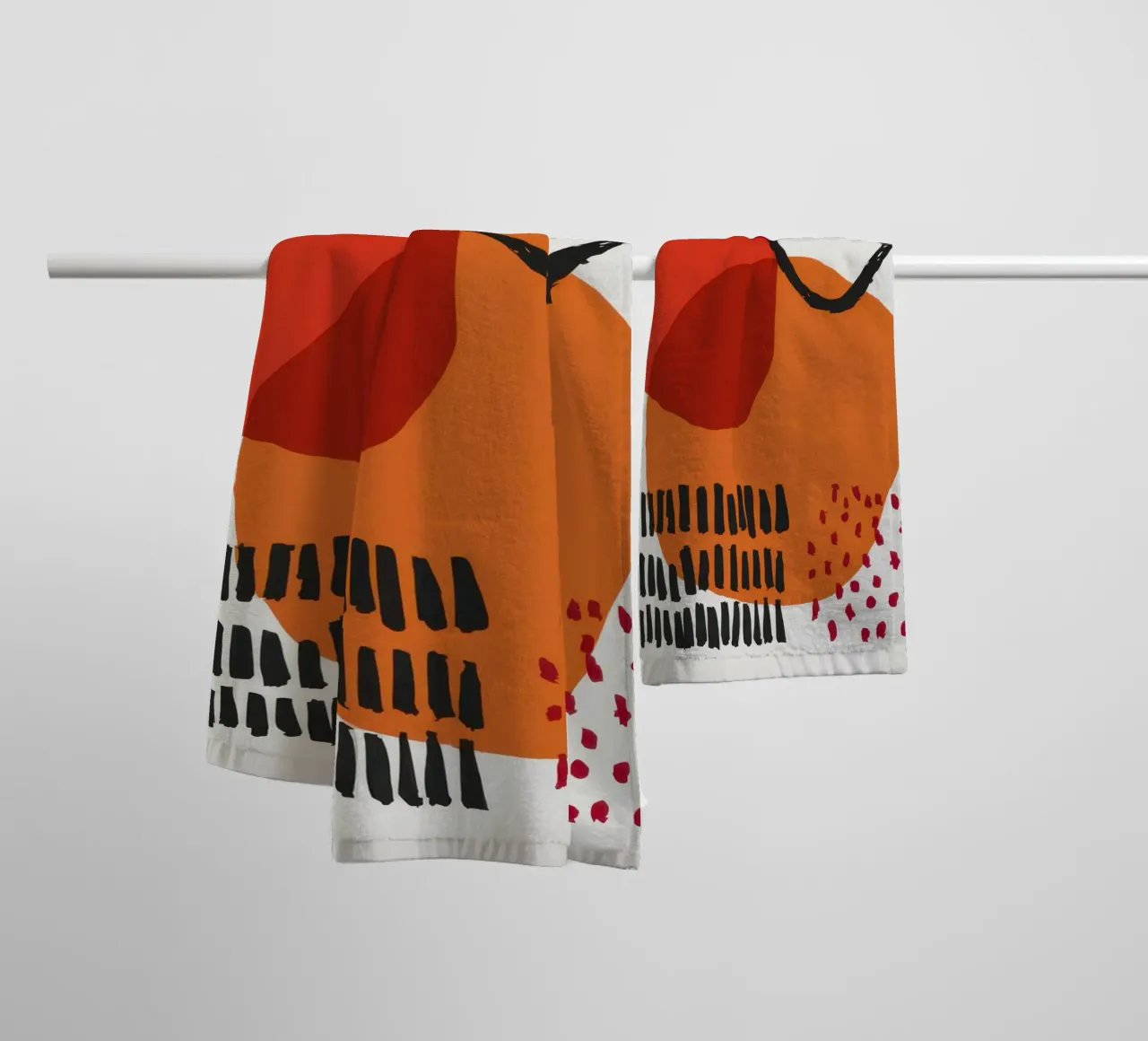 Primal Forms Composition towel by Luna Aura