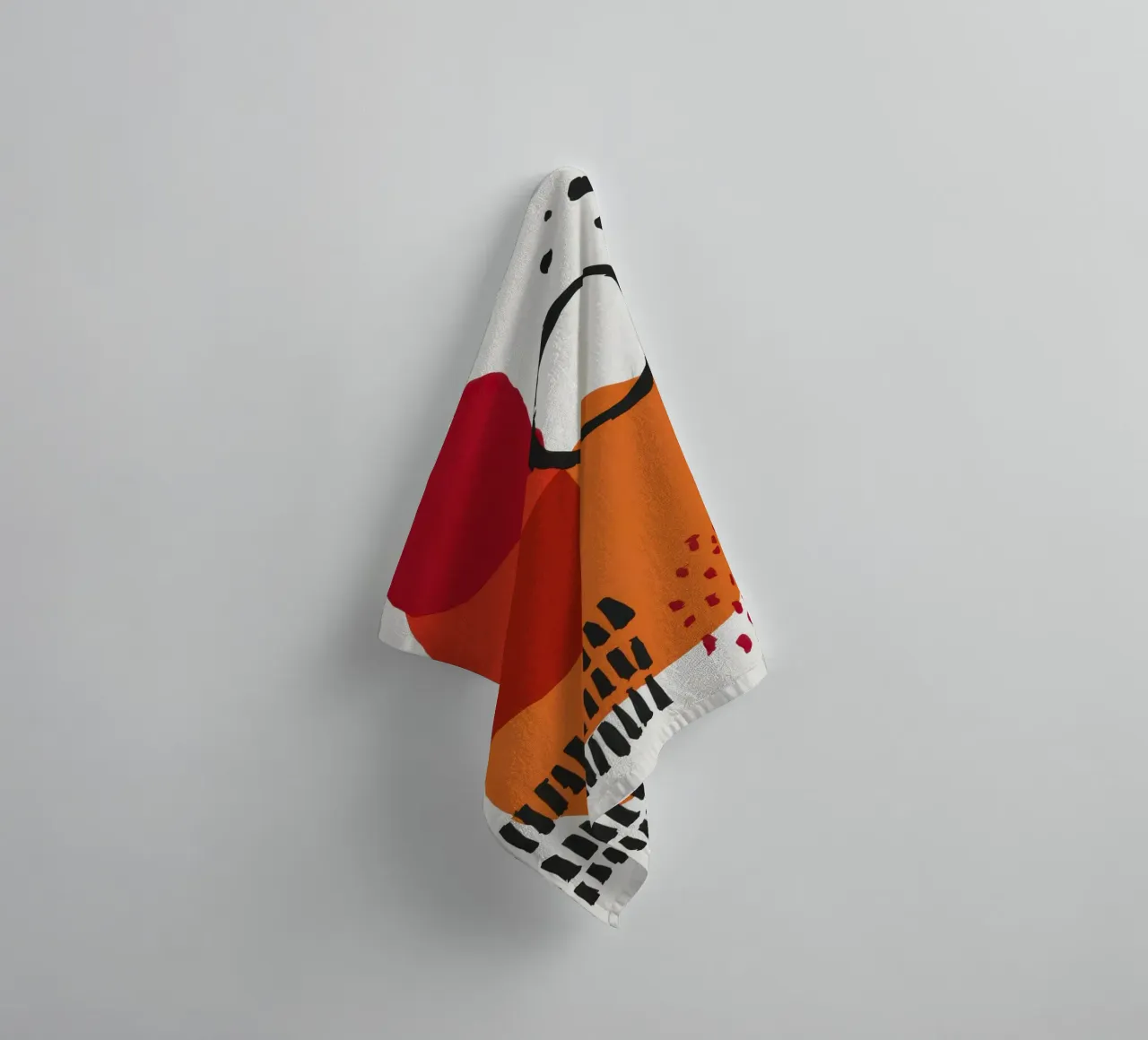 Primal Forms Composition towel by Luna Aura