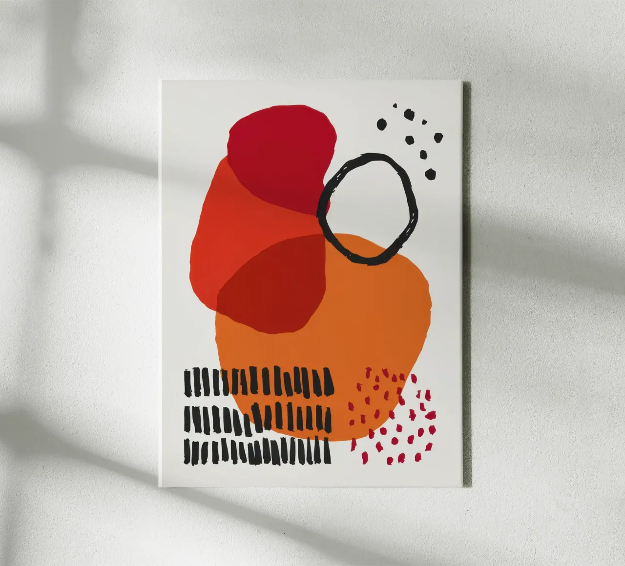 Composizione delle forme primordiali tela con Cornice a cassetta da Luna Aura