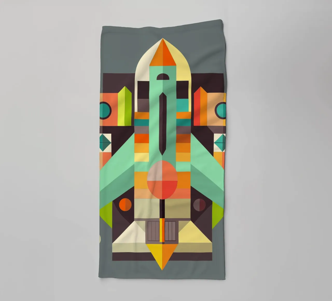 vectorillustratie vliegtuig badhanddoek van Shillas