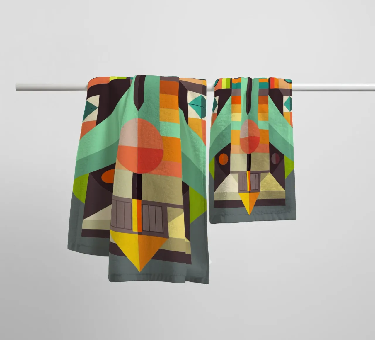 vectorillustratie vliegtuig badhanddoek van Shillas