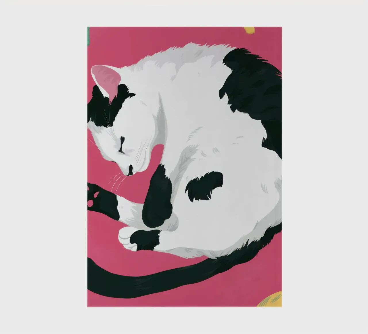 Sieste d'un chat satisfait carnet de notes de Trace Brush