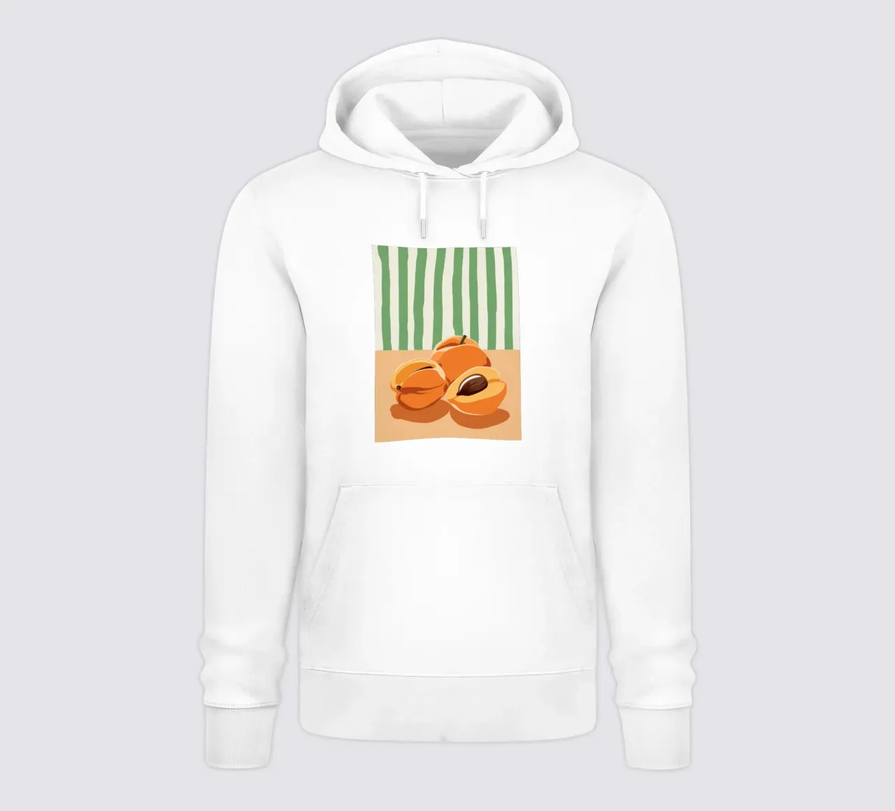 Tranches d'abricots Simplicité sweat à capuche de Irish Strokes