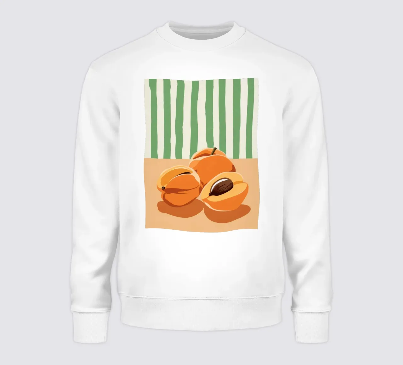 Tranches d'abricots Simplicité sweat de Irish Strokes