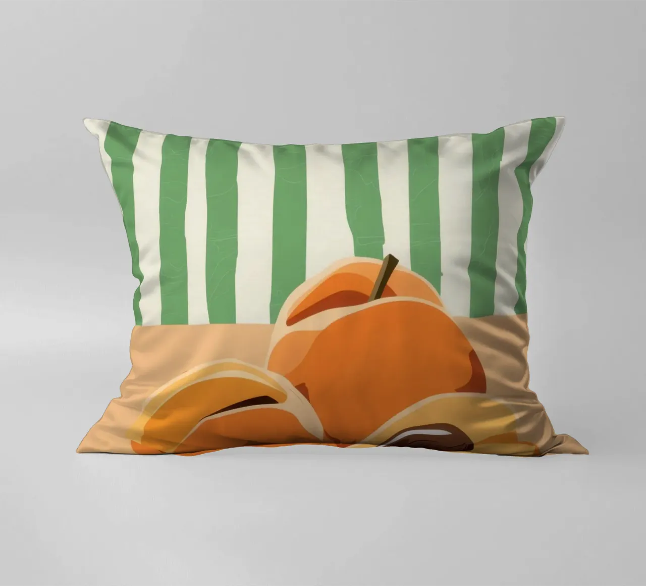 Tranches d'abricots Simplicité coussin de Irish Strokes