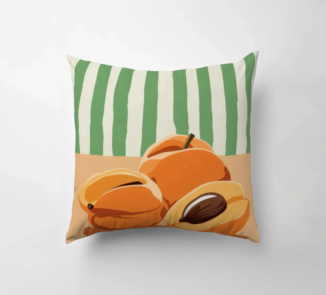 Tranches d'abricots Simplicité coussin de Irish Strokes