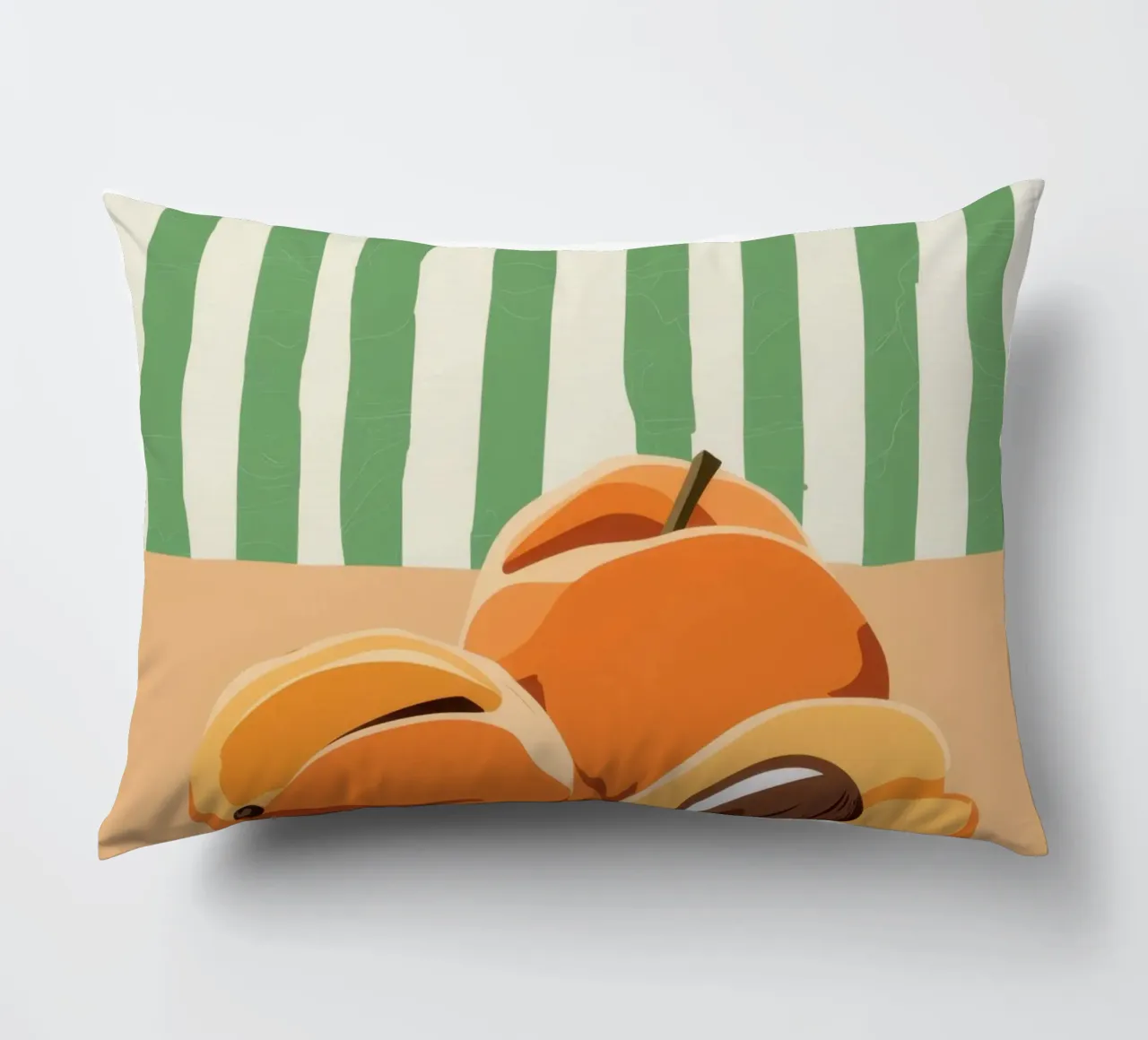 Tranches d'abricots Simplicité coussin de Irish Strokes