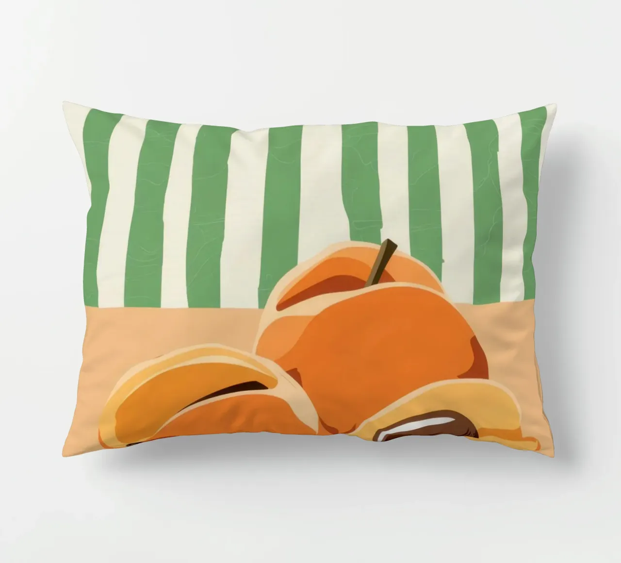 Tranches d'abricots Simplicité coussin de Irish Strokes