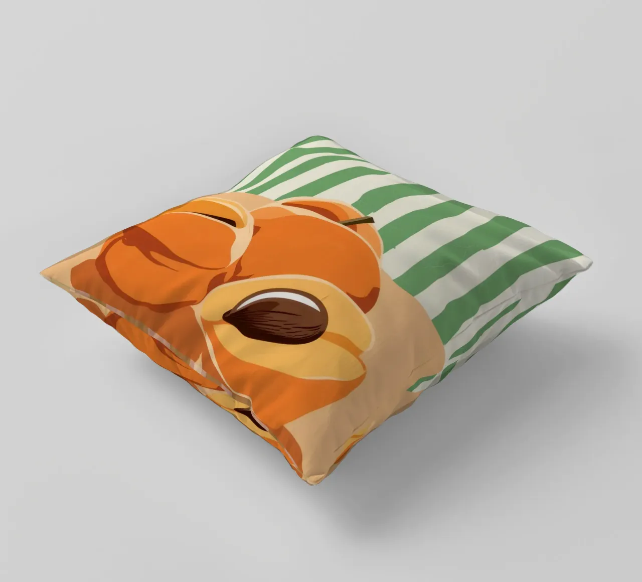 Tranches d'abricots Simplicité coussin de Irish Strokes