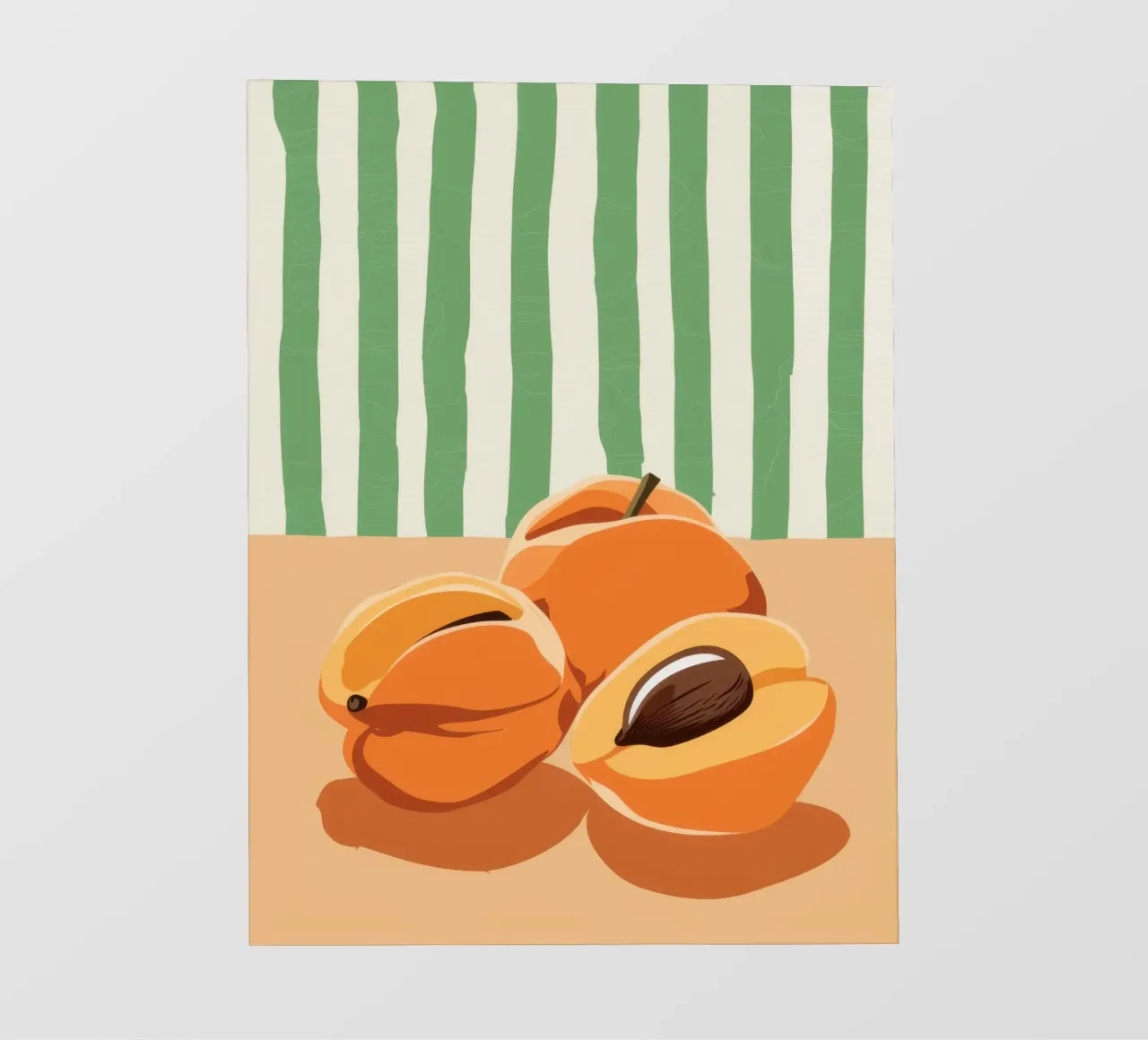 Tranches d'abricots Simplicité bâche pvc de Irish Strokes