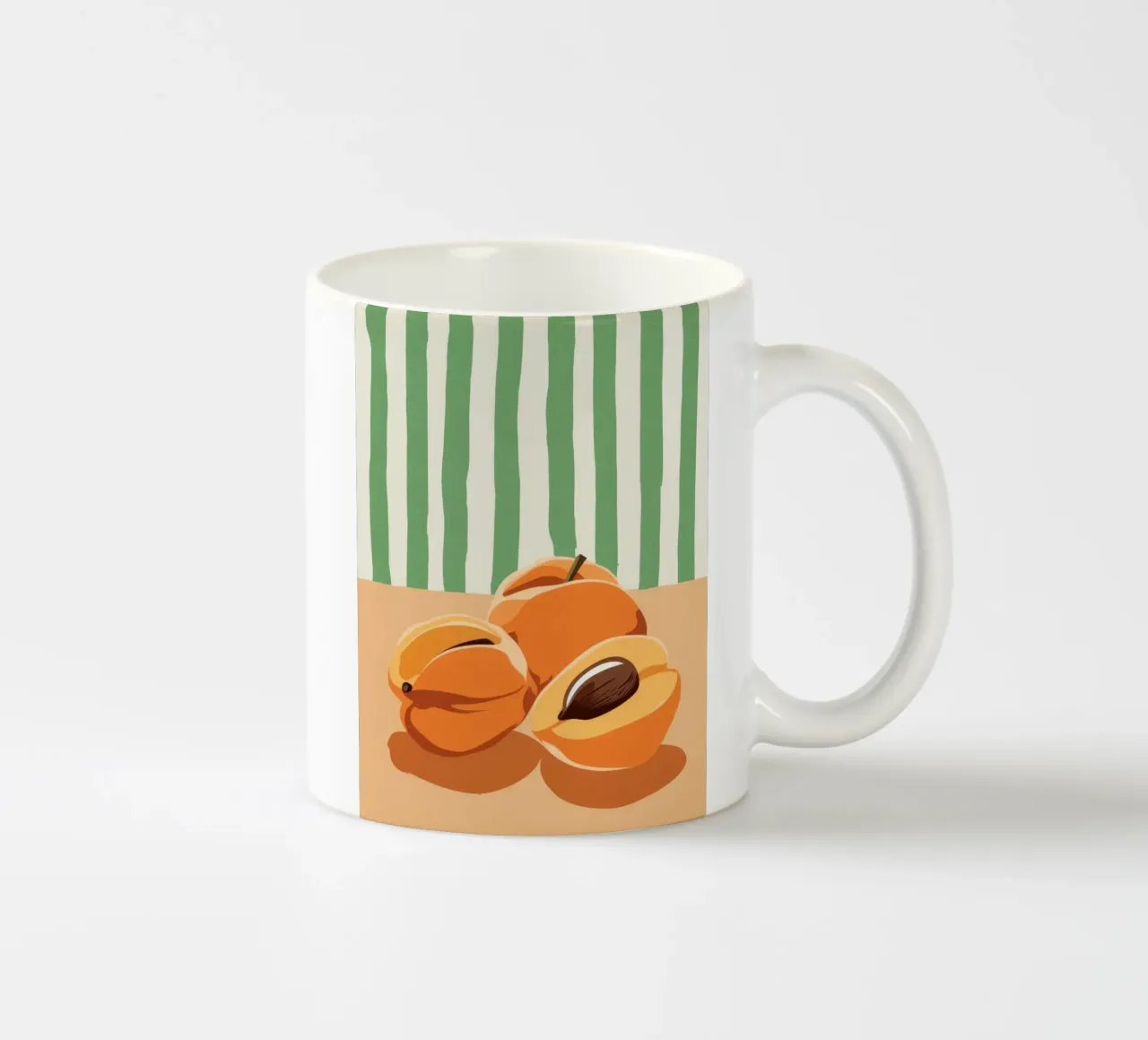 Tranches d'abricots Simplicité mug en céramique de Irish Strokes