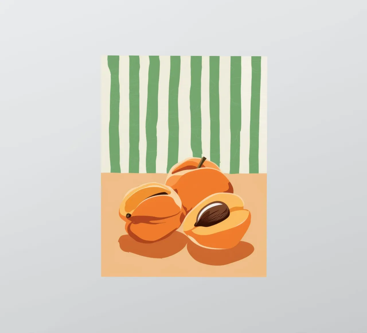 Tranches d'abricots Simplicité autocollant de Irish Strokes