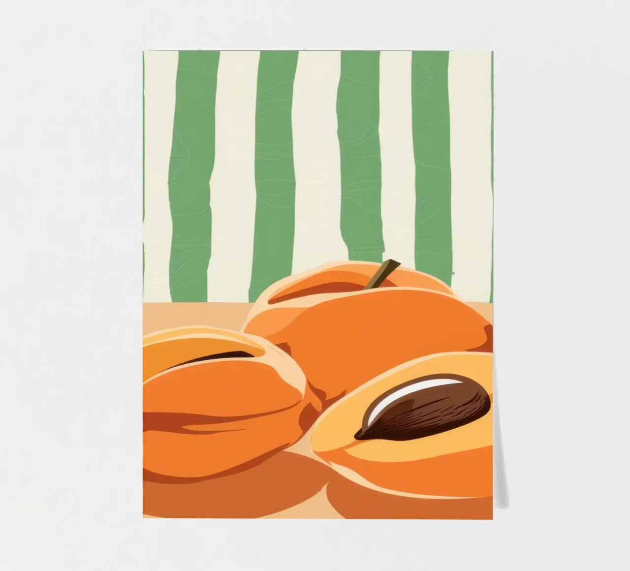Tranches d'abricots Simplicité planche autocollant de Irish Strokes