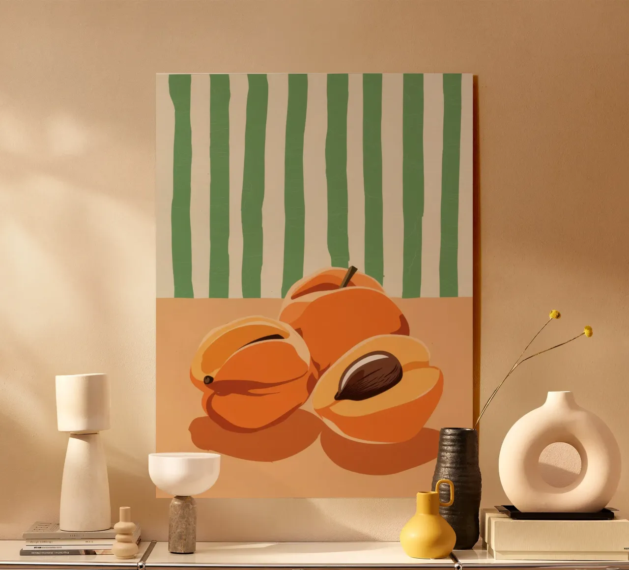 Tranches d'abricots Simplicité plexiglas de Irish Strokes