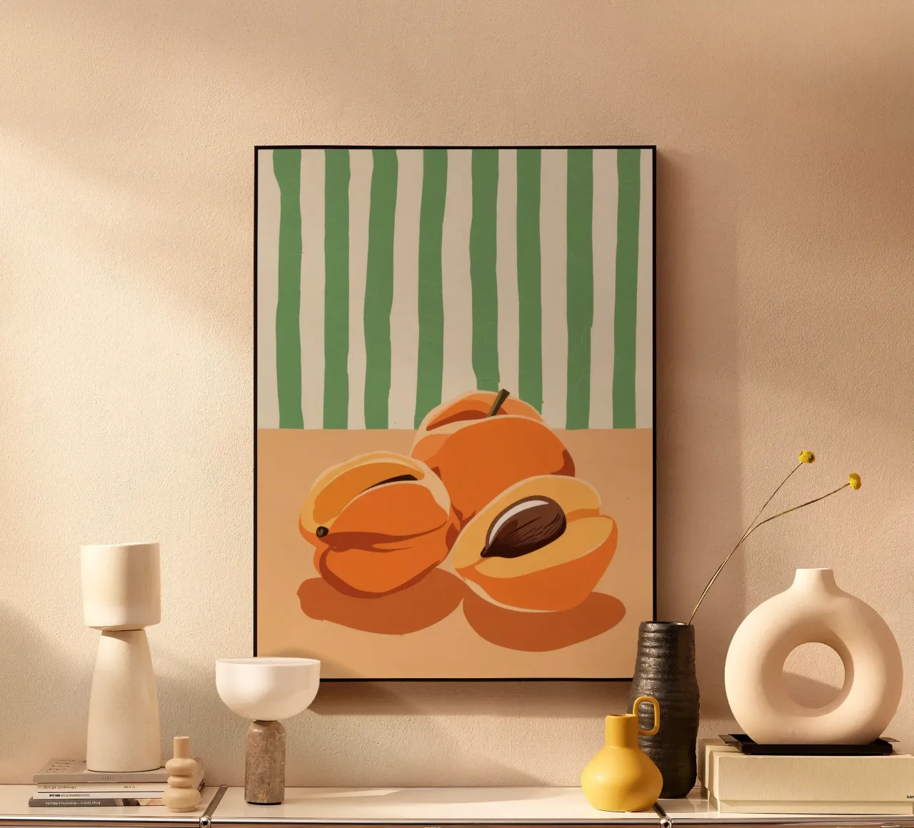 Tranches d'abricots Simplicité alu dibond de Irish Strokes