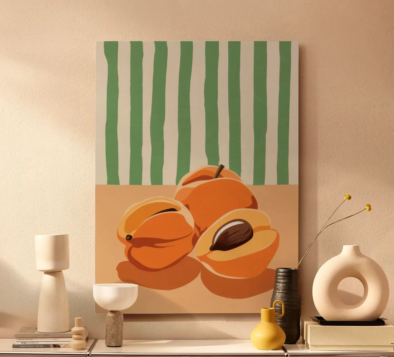 Tranches d'abricots Simplicité alu dibond de Irish Strokes
