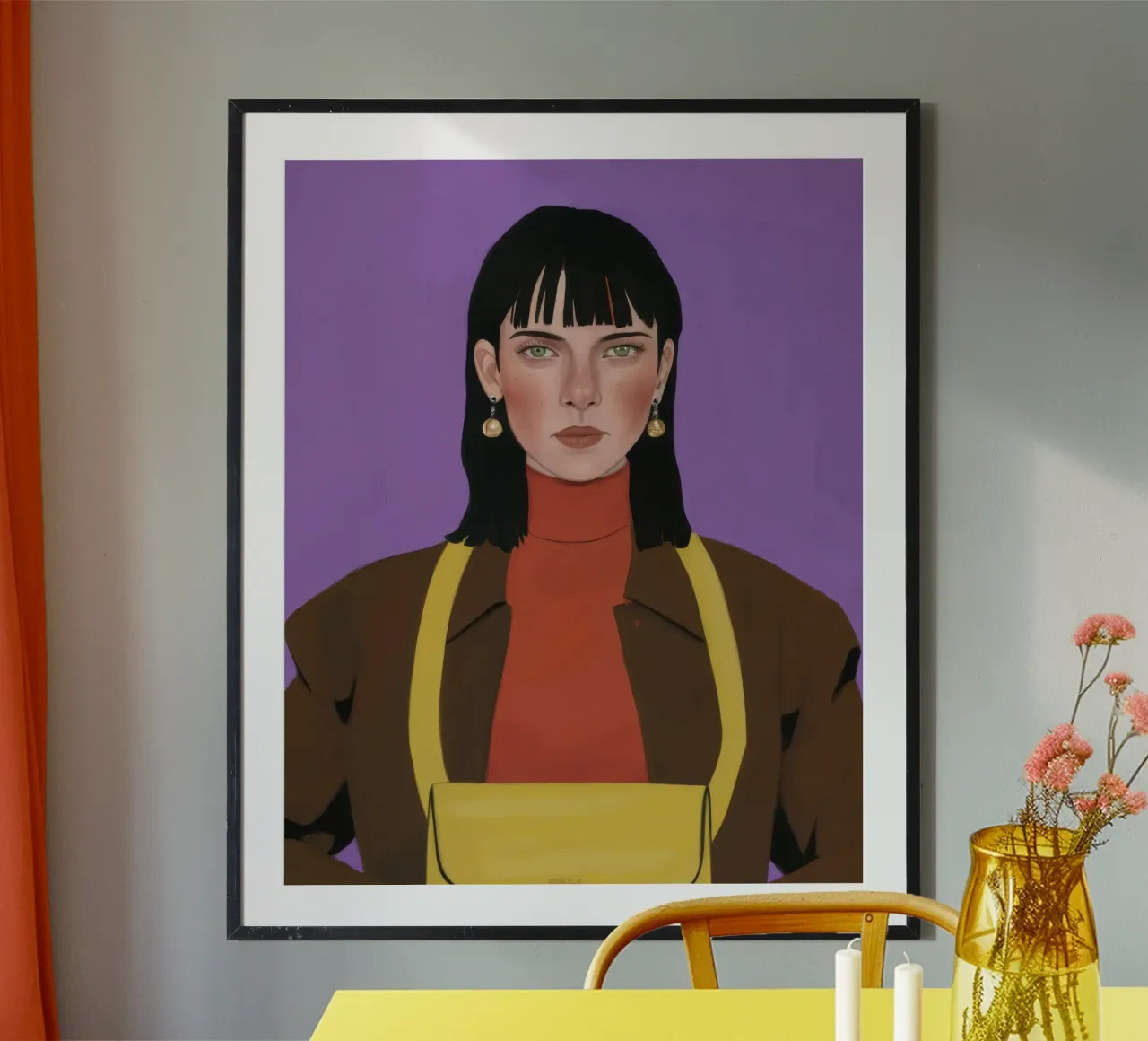 Donna in dolcevita poster da Mark Solaria