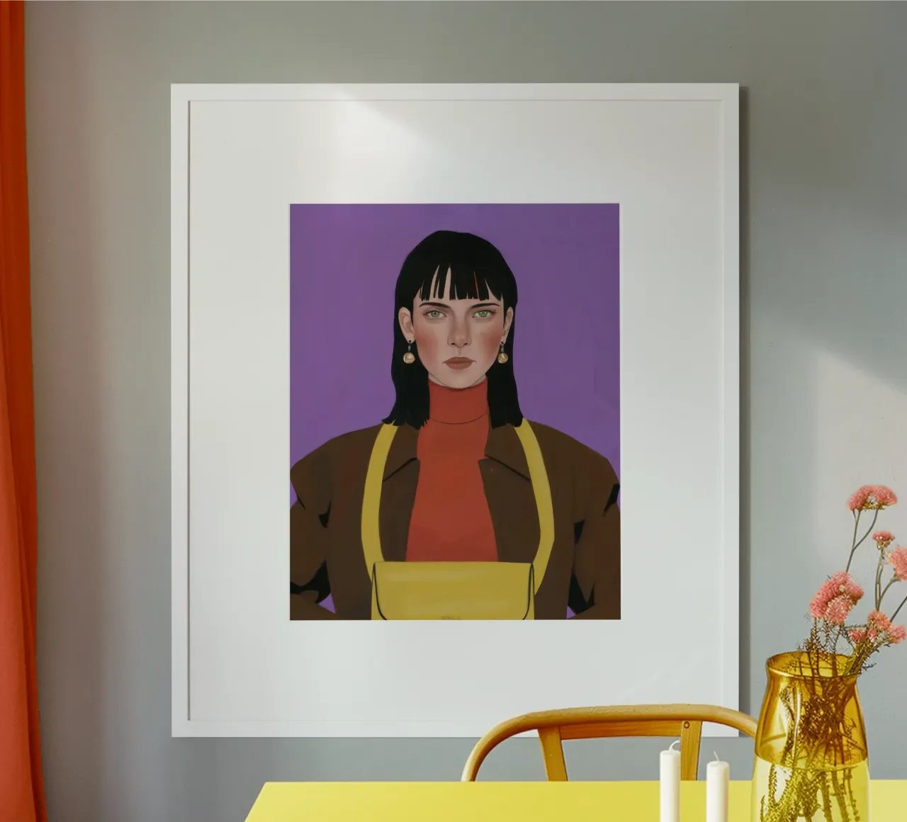 Donna in dolcevita poster da Mark Solaria