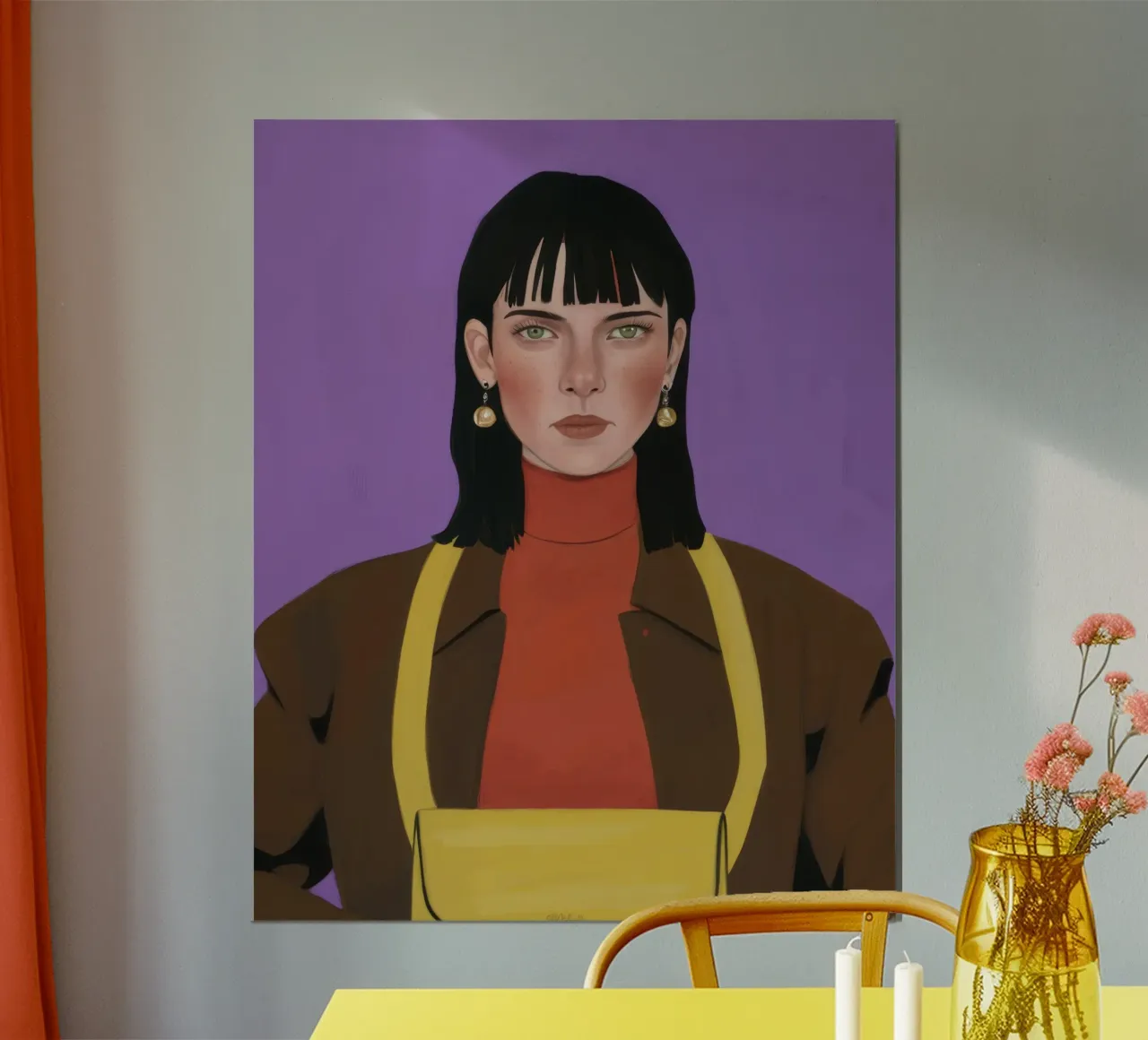 Donna in dolcevita poster da Mark Solaria