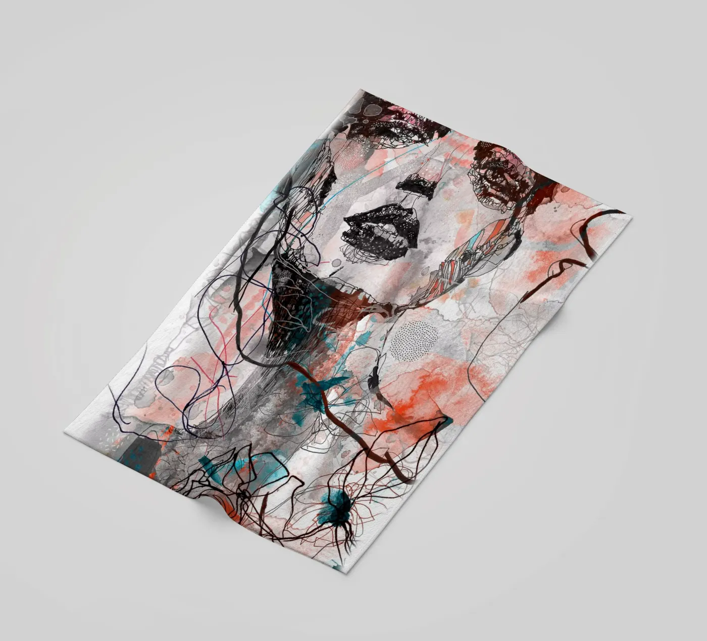 turquoise strandhanddoek van Giulio Iurissevich