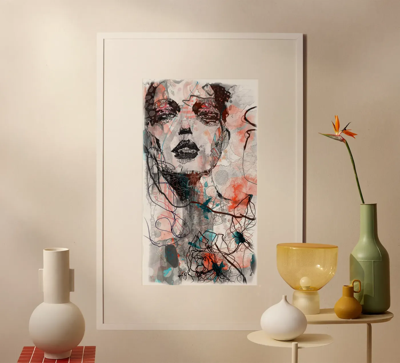 turquoise poster by Giulio Iurissevich