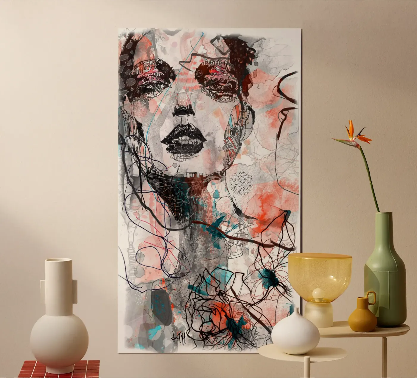 turquoise poster by Giulio Iurissevich