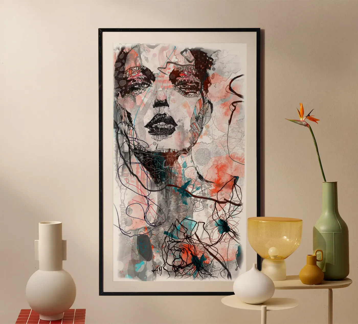 turquoise poster by Giulio Iurissevich