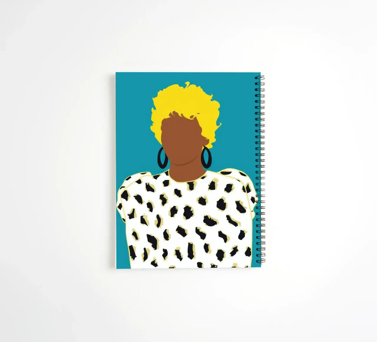 Fierce Dalmatian Print spiral notebook by Irish Strokes