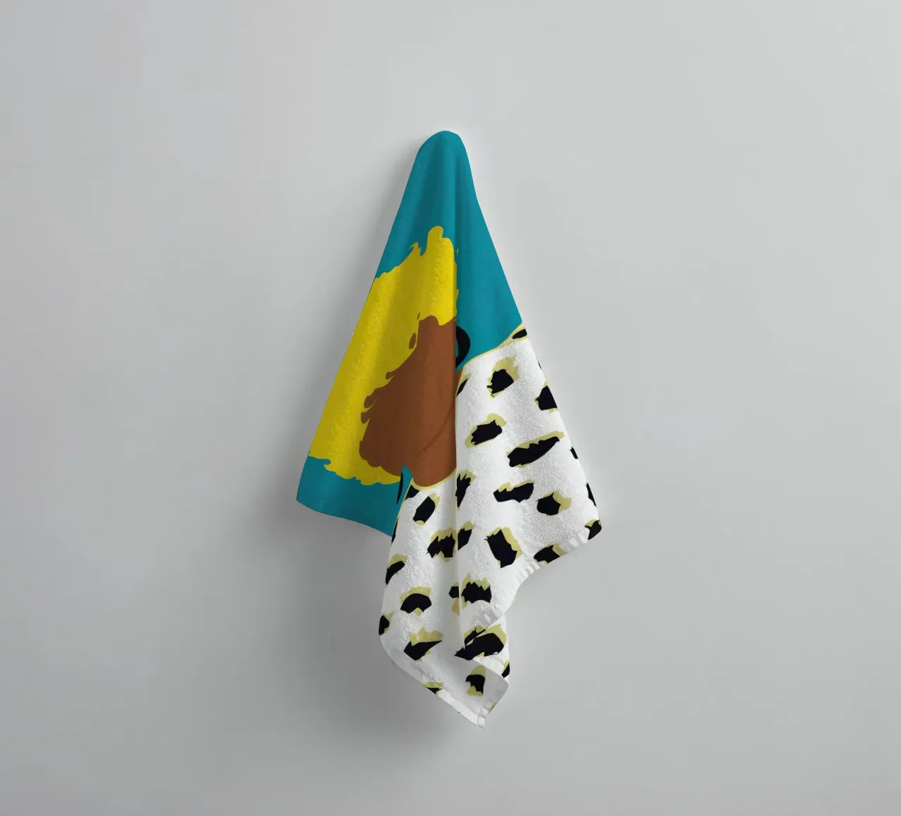 Fierce Dalmatian Print towel by Irish Strokes